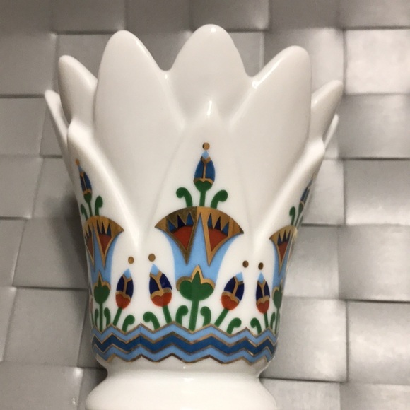 Vintage Elizabeth Arden Treasures of the Pharaohs Small Trinket Box Vase - Picture 5 of 11